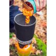 Campingkocher, tragbar, Gas, Piezo-Zündung, 3 in 1, 2200 W, Edelstahl, mit Topf, NEO