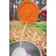 Campingkocher, tragbar, Gas, Piezo-Zündung, 3 in 1, 2200 W, Edelstahl, mit Topf, NEO