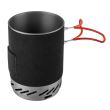 Campingkocher, tragbar, Gas, Piezo-Zündung, 3 in 1, 2200 W, Edelstahl, mit Topf, NEO