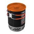 Campingkocher, tragbar, Gas, Piezo-Zündung, 3 in 1, 2200 W, Edelstahl, mit Topf, NEO