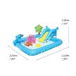 Aufblasbarer Pool für Kinder, zum Spielen, mit Rutsche, 239 x 206 x 86 cm, Bestway Fantastic Aquarium