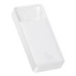 Baseus External battery Bipow Digital Display 20000mAh, 15W, Micro USB cable, Overseas Edition, White