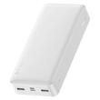 Baseus External battery Bipow Digital Display 20000mAh, 15W, Micro USB cable, Overseas Edition, White