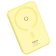 Baseus External battery MagPro Magnetic 5000mAh, 20W, MagSafe, USB-C, Type-C cable, 3A, 30cm, Yellow