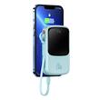 Baseus Externer Akku Q Pow Digital Display Quick Charge 10000 mAh, Lightning-Kabel 20 W, Blau