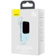 Baseus Externer Akku Q Pow Digital Display Quick Charge 10000 mAh, Lightning-Kabel 20 W, Blau