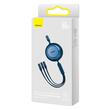 Cavo Baseus Bright Mirror 2 Retrattile 3 in 1 da USB a MicroUSB, Lightning e Type-C, Ricarica rapida Blu