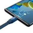 Cavo Baseus Bright Mirror 2 Retrattile 3 in 1 da USB a MicroUSB, Lightning e Type-C, Ricarica rapida Blu