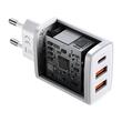 Baseus Network Charger Compact Quick Charge 30W, 2 x USB 5V/3A, 1 x USB Type-C 5V/3A, White