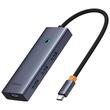 Baseus Multihub 5 in 1 UltraJoy Type-C a 1 x HDMI 4K30Hz e 4 x USB 3.0 Grigio