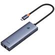 Baseus Multihub 7 in1 UltraJoy Type-C a 1xHDMI 4K 30Hz e 2xUSB 3.0 e 1xPD +RJ45 e SD/TF3.0 Grigio