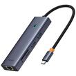 Baseus Multihub 7 in1 UltraJoy Type-C a 1xHDMI 4K 30Hz e 2xUSB 3.0 e 1xPD +RJ45 e SD/TF3.0 Grigio
