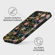 Funda para iPhone 15 Burga Bloomy Garden de doble capa