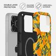 Funda Burga de doble capa Magsafe Naranja Limonada para iPhone 17 Pro Max