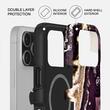 Funda Burga Husa de doble capa Magsafe Purple Skies para iPhone 17 Pro