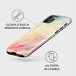 Custodia Burga Dual Layer New Flame Rainbow per iPhone 12/12 Pro