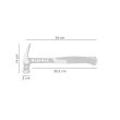 Ciocan dulgher monolit industrial cu suport magnetic pentru cui, 450g - RICHMANN EXCLUSIVE