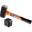 Stone hammer with rubber, 1.5 kg, RICHMANN EXCLUSIVE