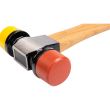 Doppelter Kunststoff-Blechhammer mit austauschbaren Köpfen 35 mm
