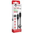Lemontti Cable Screen Display digitale da tipo C a tipo C, ricarica rapida, 100 W, 2 m, nero