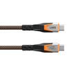 Câble UAG SRGE 3.2 Type-C vers Type-C, PD 240 W, 0,75 m, noir/orange