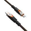 Câble UAG SRGE 3.2 Type-C vers Type-C, PD 240 W, 0,75 m, noir/orange