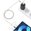 Cavo Usams Shadow Series 6in1, da USB-A/Tipo-C a Tipo-C/Lightning/Micro, Ricarica Rapida PD, 100W, 1,2m, Beige