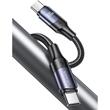 Cavo Usams US-SJ524 da tipo C a tipo C PD, ricarica rapida, 100 W, 1,2 m Nero