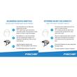 Casco da ciclismo Fischer "Urban Flower", bianco con motivo floreale, S/M
