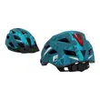 Casco de ciclismo con protección para bicicleta con LED, PROLINE Urban Plus New York, Fischer, unisex, talla S/M 52 - 59 cm, turquesa