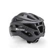Casco ciclismo da strada e MTB con visiera magnetica removibile, spia led con ricarica usb, aerodinamico, ultraleggero, 24 canali di ventilazione, sistema di regolazione, taglia L (56-61 cm), EPS+PC, West Biking, nero