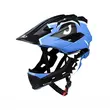 Casco de protección infantil, integral, bicicleta, scooter, monopatín, patines, sistema de ajuste, talla S (52-56 cm), EPS+PC, West Biking, azul