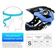 Casco de protección infantil, integral, bicicleta, scooter, monopatín, patines, sistema de ajuste, talla S (52-56 cm), EPS+PC, West Biking, azul