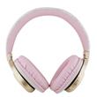 Auriculares Bluetooth inalámbricos Guess de piel sintética con logo 4G en rosa