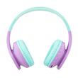 Auriculares inalámbricos PowerLocus para niños, P1, color verde azulado y morado
