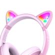 PowerLocus Casti pentru copii, Wireless, Bobo Cat Ears, Pink