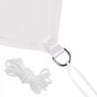 Tettuccio parasole quadrato, anelli in metallo, grigio chiaro, 5x5 m, Springos