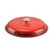 Pentola con coperchio, ghisa smaltata, rossa, 2,5 L, Perfect Home