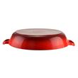 Pentola con coperchio, ghisa smaltata, rossa, 2,5 L, Perfect Home