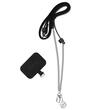 Guess Crossbody Phone Strap Popruh PU 4G Catena e ciondolo Nero, lunghezza 150 cm