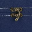 Boîte à bijoux, velours, bleu, 12x12x12 cm, Springos