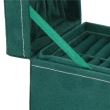Portagioie, velluto, verde, 12x12x12 cm, Springos