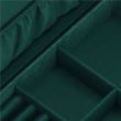 Portagioie, velluto, verde, 28x19,5x7 cm, Springos