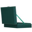 Portagioie, velluto, verde, 28x19,5x7 cm, Springos