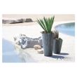  Vaso da fiori decorativo, rotondo, grigio, 29,7x33 cm, Sandy