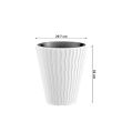  Vaso da fiori decorativo, rotondo, bianco, 29,7x33 cm, Sandy