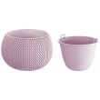  Vaso da fiori decorativo, rotondo, viola, 29x19,5 cm, Splofy Bowl
