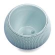 Vaso da fiori decorativo, rotondo, blu, 29x19,5 cm, Splofy Bowl