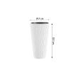 Vaso da fiori decorativo, rotondo, alto, marrone, 29,7x53,1 cm, Sandy