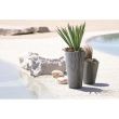 Vaso da fiori decorativo, rotondo, alto, grigio, 29,7x53,1 cm, Sandy